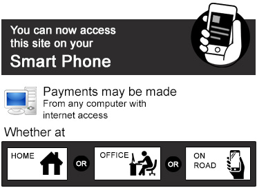 Website accessible from smartphone, home, or office.